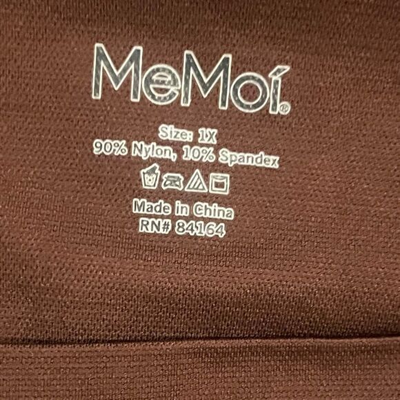 MeMoi 2 pack NWOT HIGH-WAISTED SEAMLESS FIRMING THIGH SHAPER MOCHA & BLACK 1x - Picture 7 of 7